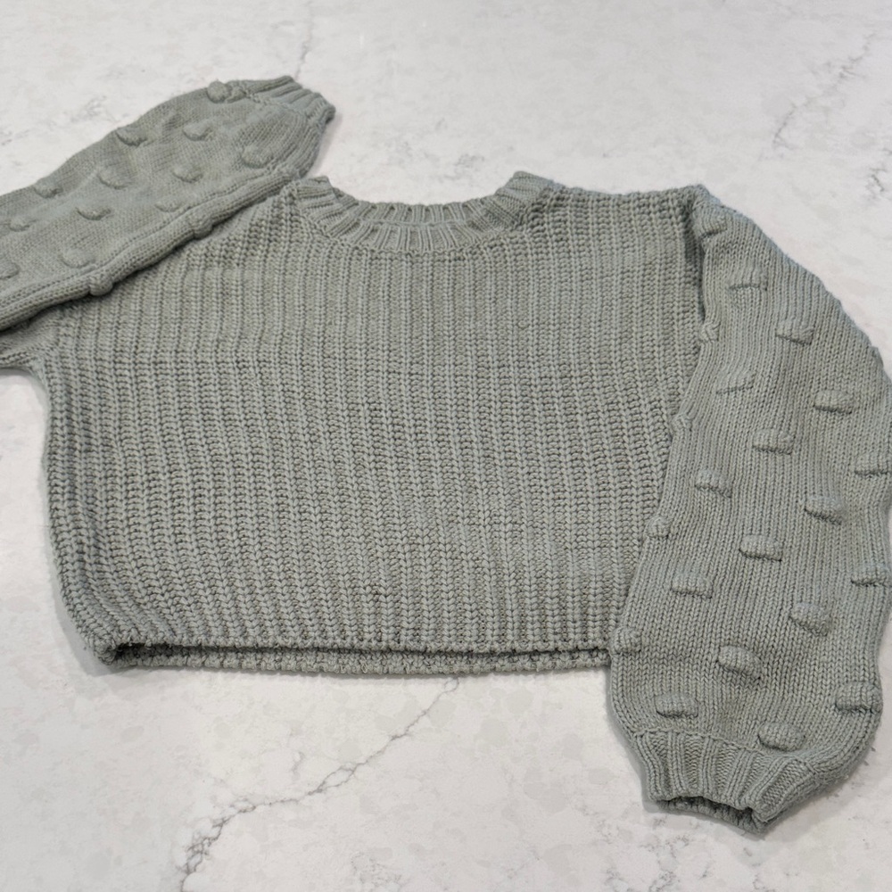moon & madison Gray Knit Kids Sweater